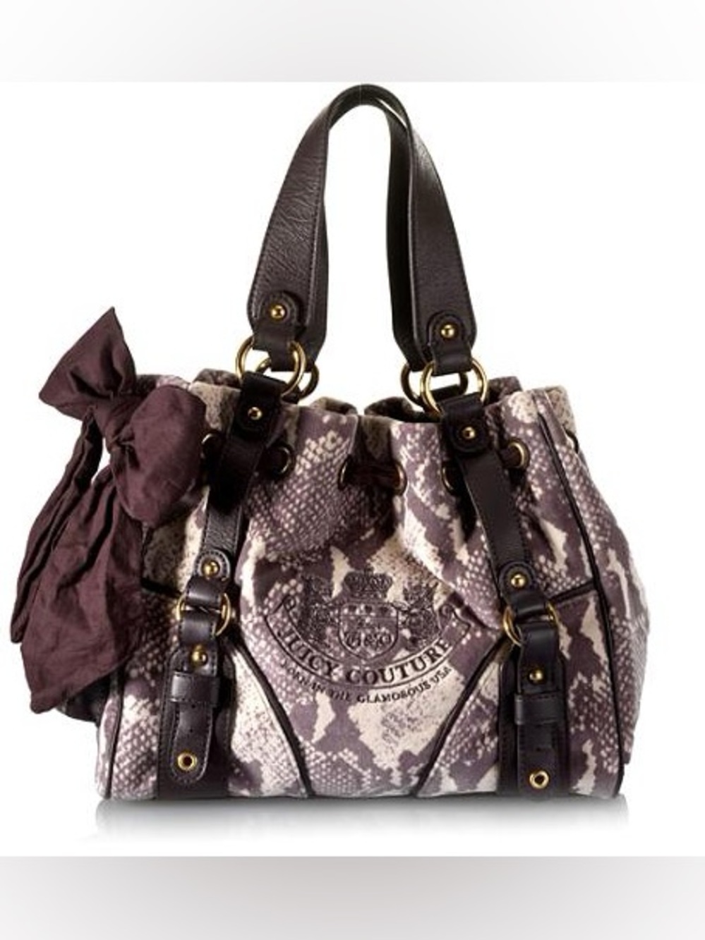 ✨JUICY COUTURE✨Y2K Python Print Daydreamer  Satchel Tote